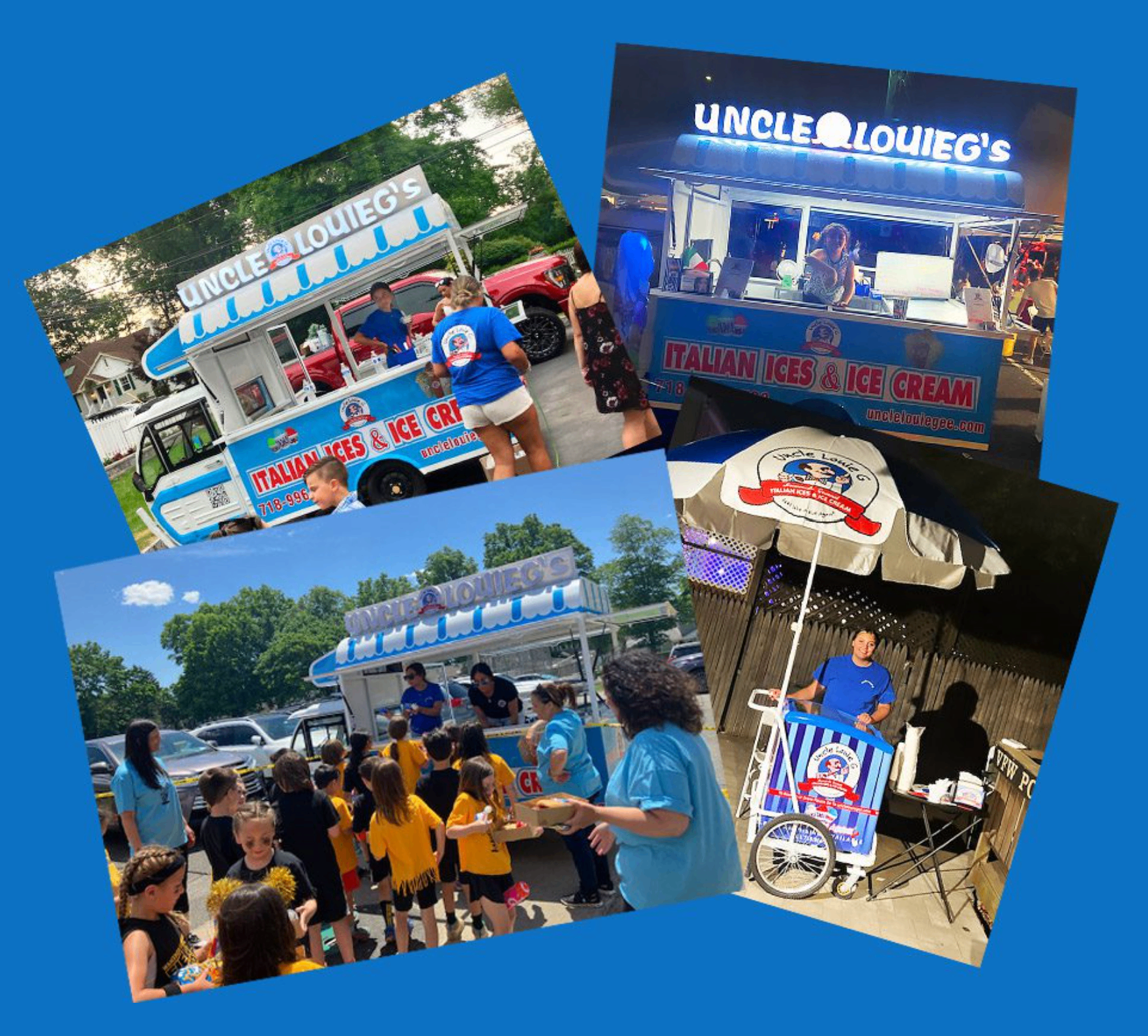 Uncle Louie G's catering events — truck, push-cart and ice cream bar