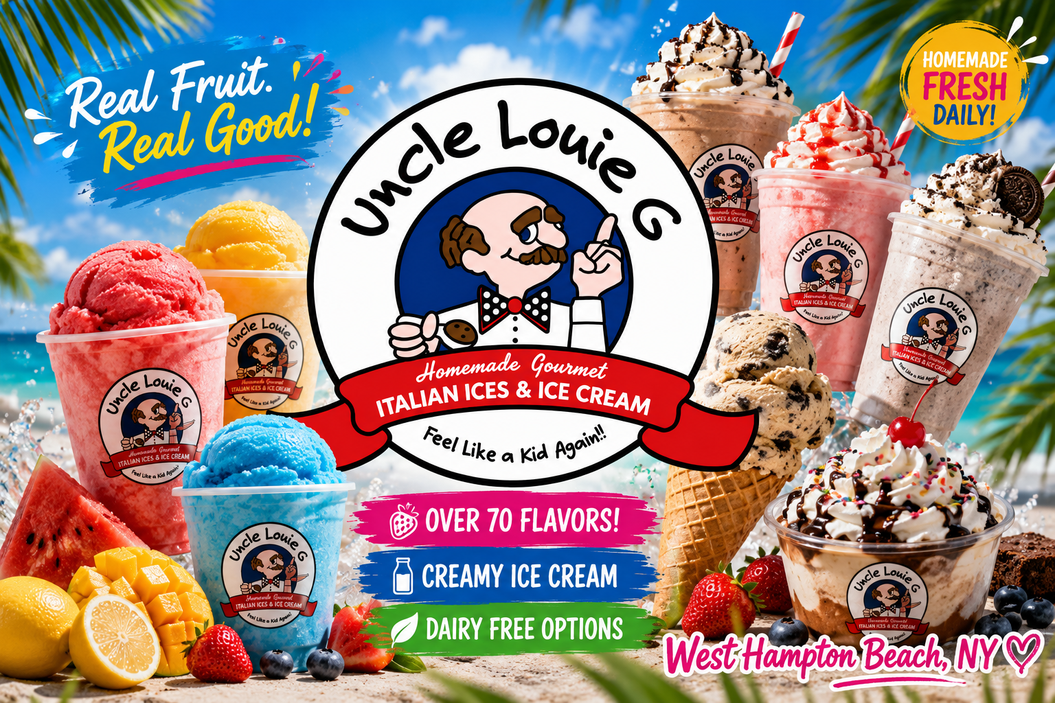 Uncle Louie G's Italian Ice & Ice Cream — Real Fruit. Real Good!